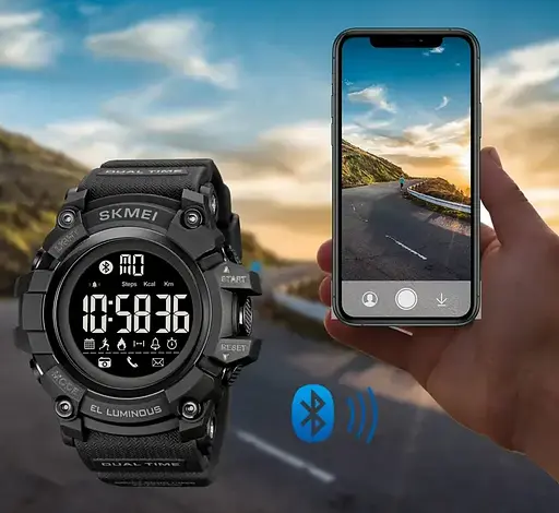 Спортивний наручний смарт-годинник Skmei 2053 (Чорний) - фото 7