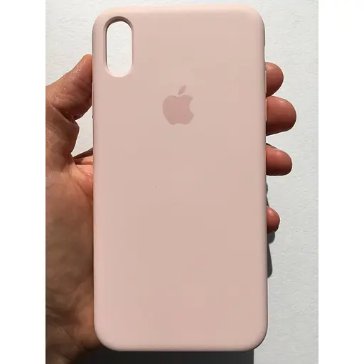 Оригінальний силіконовий чохол Apple Silicone Case для iPhone XS Max (6.5") Pink Sand MTFD2LL/A - фото 2