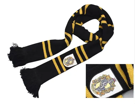 Шарф факультетов Хогвартса Пуффендуй с бахромой HP 6,115.634 - фото 2