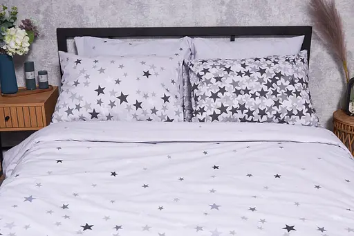 Комплект постільної білизни Moon&Star Бязь Gold Люкс Little Stars полуторний 143х210 наволочки 4х70х70 - фото 2