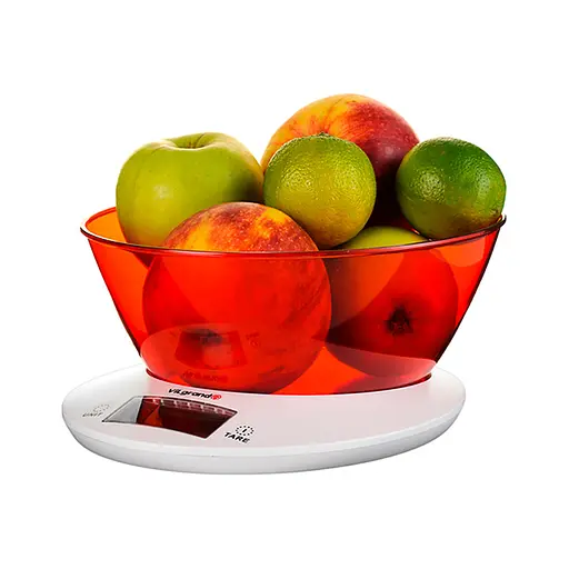 Ваги кухонні електронні з чашею до 5 кг VKS-533С, ViLgrand Червоний 87464 - фото 10