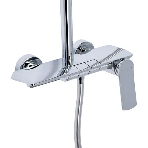 Душова система універсальна Qtap Slavonice на три споживача (з виливом) QTSLA111CRM45904 Chrome, Хром - фото 3