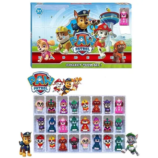 Адвент-календар 24 фігурки мультгероїв, 37.3x23.8x3.3 см, 99607