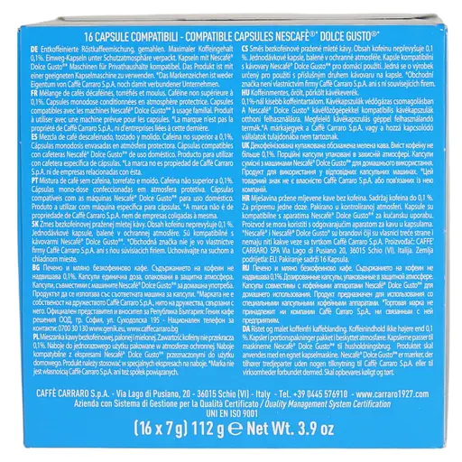 Кофе в капсулах Carraro Dolce Gusto Deecaffeinato, 16 капсул - фото 9