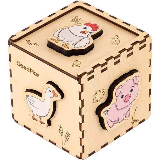 Кубик-сортер GoodPlay Ферма (CUB-4-007) - фото 2