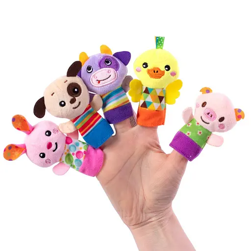 Набір іграшок на пальці "Веселі звірятка" 8715 - фото 2