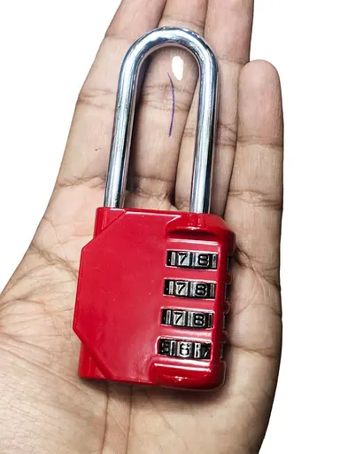Замок JGG Jain 4 цифра RED Long Hook Padlock/Combination Lock (RED) - фото 5