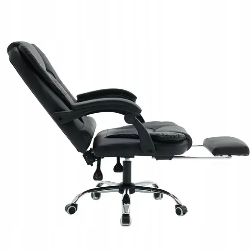 Офисное кресло с подставкой для ног Hanert Ergo Black - фото 6