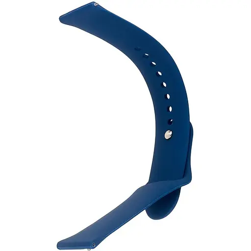 Ремінець Silicone 20 mm Watch Active/Galaxy S4 42 mm/Gear S2/Xiaomi Amazfit Midnight Синій L - фото 1