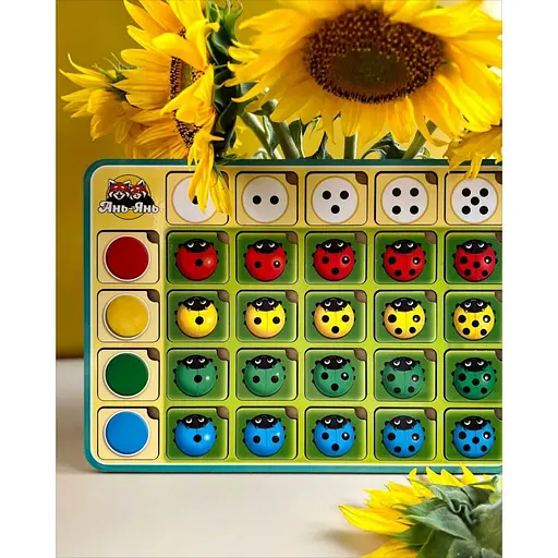 Настольная игра-сортер Ubumblebees Солнышко PSF063 цвет, счет и направления - фото 2