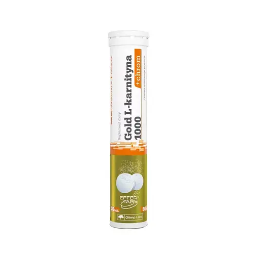 Карнитин Olimp Gold L-Carnityna 1000 + Chromium Orange 20 таблеток