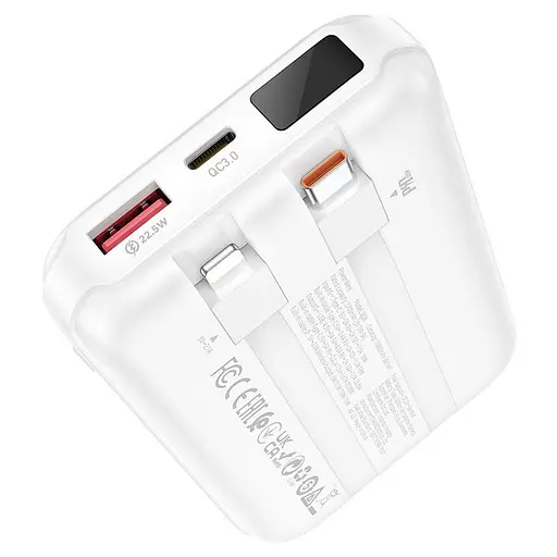 Зовнішній акумулятор Borofone BJ26 PD 20 W 10000 mAh білий - фото 3