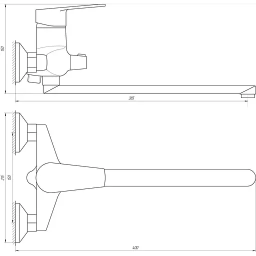 Смеситель для ванны DOMINO BLITZ DBC-208 - фото 4