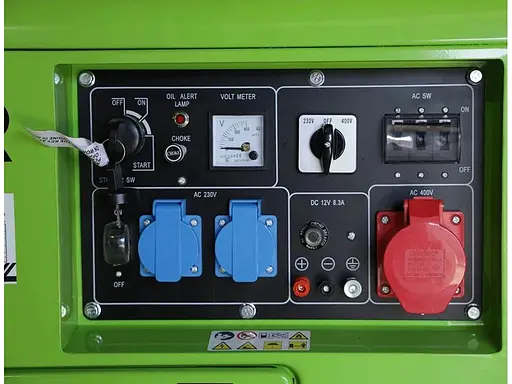 Дизельний генератор Zipper + газова плитка Orcamp CK-505 + електричний обігрівач Gardyer HE2000 та лійка (KZI-STE7500DSH) - фото 9