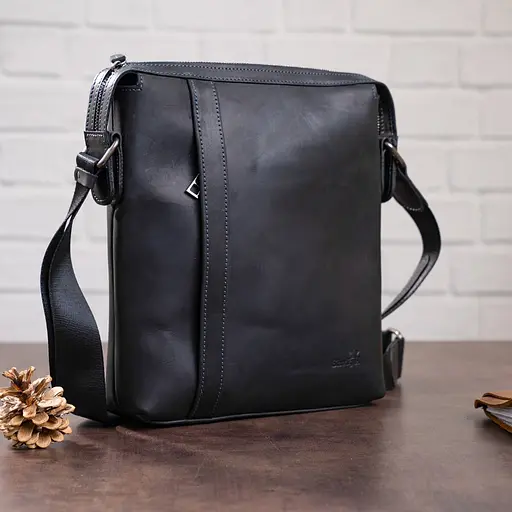 Сумка кожаная мужская SHVIGEL 24х29х7 см sum0012497 - фото 7