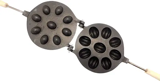 Форма для выпечки крупных орешков (9 половинок больших орехов) с антипригарным / тефлоновым покрытием, ХЕАЗ 81761 - фото 2