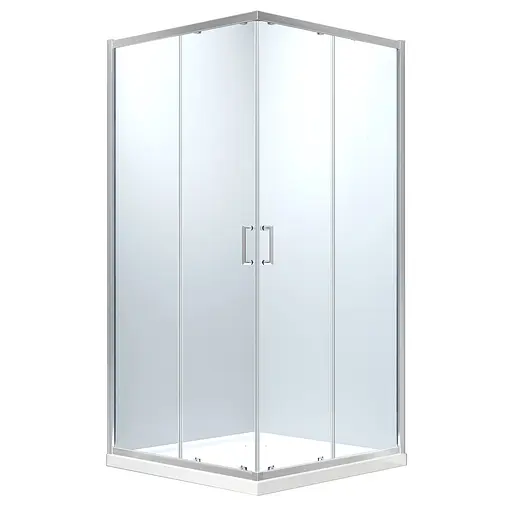 Душевая кабина Eger Heviz 90x90 без поддона 599-077/1, прозрачная, хром - фото 1