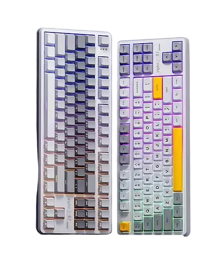 Клавіатура INPHIC K87 Black-Gold Switch Side Printed Gradient Grey - фото 3