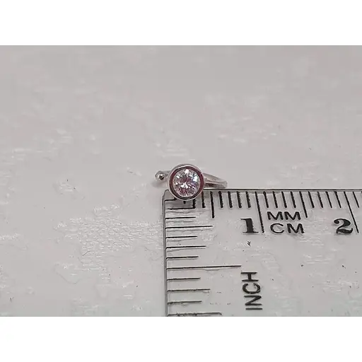 Срібна сережка-кафф на хелікс Umax. 7044U - фото 4