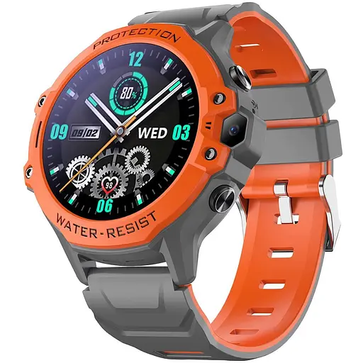 Дитячий смарт-годинник-телефон Smart Watch K55 4G з SIM-картою GPS прослуховуванням відеодзвінком Помаранчевий