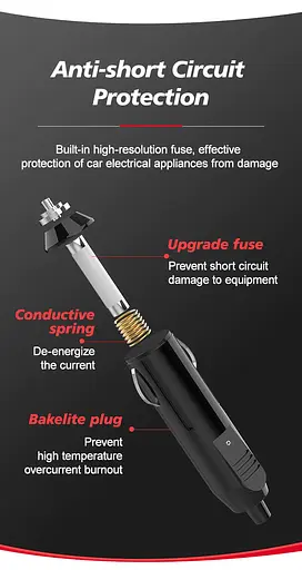 Автомобильный инвертор Asometech 12V 220V 200w Сетевой фильтр - фото 8