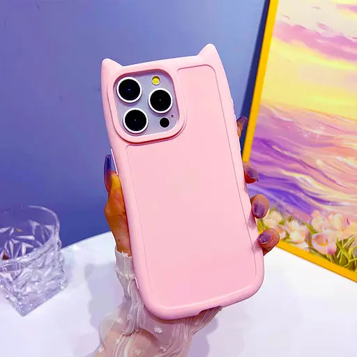 Чохол TPU Getman Cat with straps для Apple iPhone 14 Pro Max 6.7 Pink - фото 5