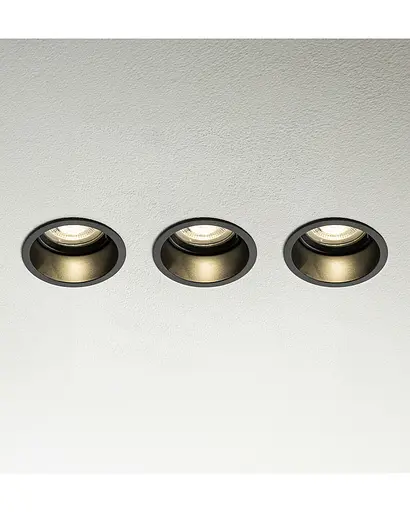 Точковий світильник Nowodvorski 10794 Cup GU10 3x10W IP20 чорний - фото 8