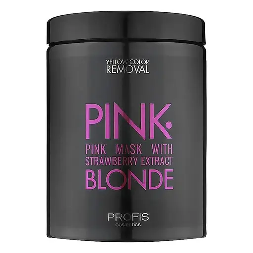 Професійна рожева маска з полуниці, журавлини та протеїнами пшениці Pink Blond Profis 1000 мл - фото 1