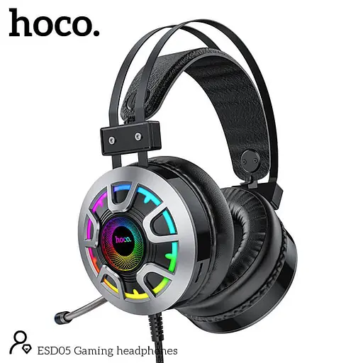 Наушники Hoco Gaming LED headphones Hi-Res ESD05 - фото 4