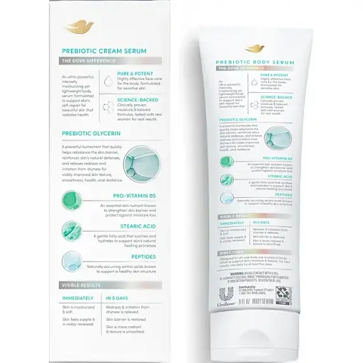 Сироватка для тіла Dove для чутливої шкіри з пребіотиком 200 мл - фото 4