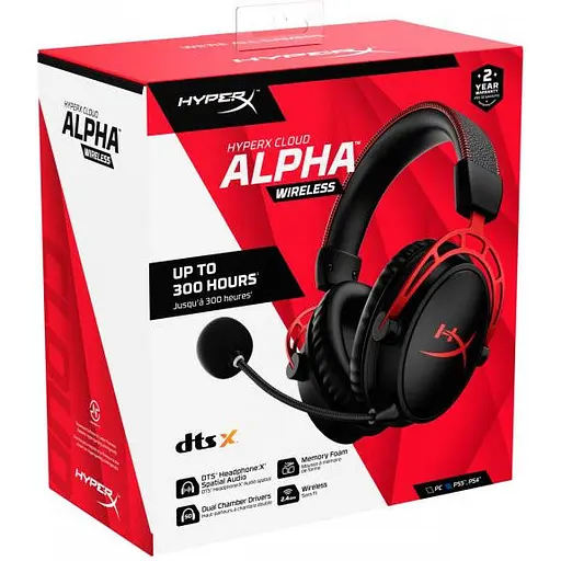 Наушники с микрофоном HyperX Cloud Alpha Wireless Black (4P5D4AA) - фото 6
