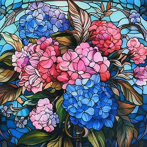 Алмазная мозаика «Цветочная палитра» DEEX16292 неполная выкладка 30х30 см