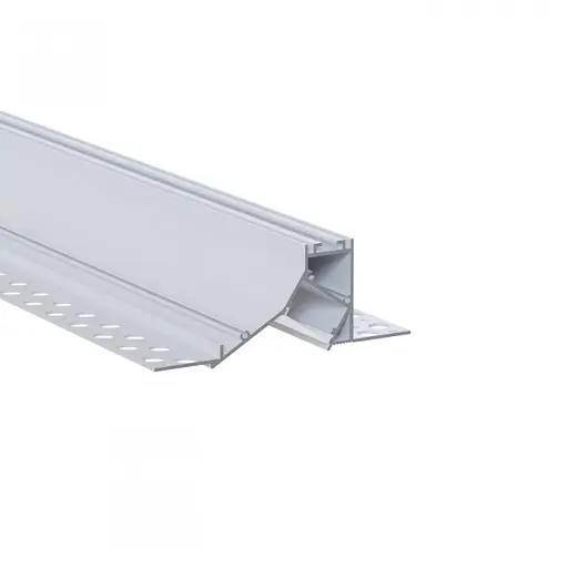 LED профіль врізний під шпаклівку з розсіювачем PC, 3м KLOODI KLP9534 3 WH - фото 1