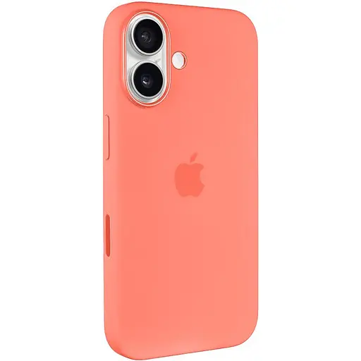 Чохол Epik Silicone case AAA with Magsafe and Animation button для Apple iPhone 16 Plus 6.7 Tangerine