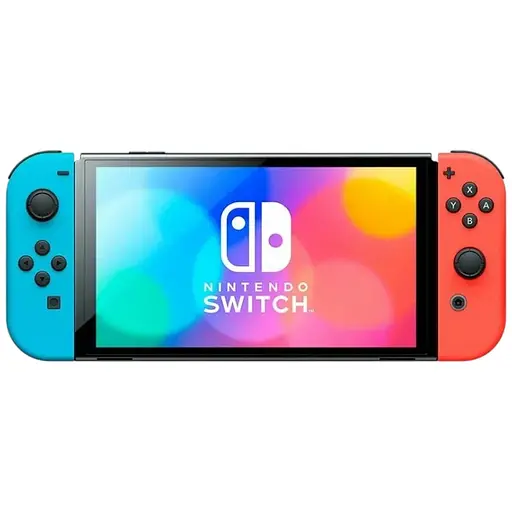 Игровая приставка Nintendo Switch Oled портативная с Neon Blue и Neon Red Joy-Con (045496453442)