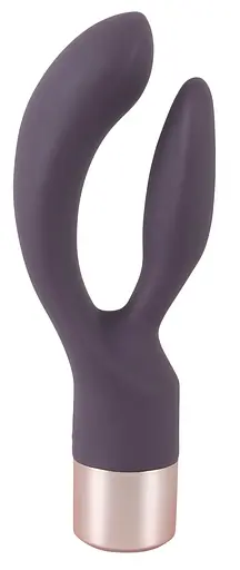 Вібратор-кролик Elegant Series Double Vibe 16 см фіолетовий - фото 2