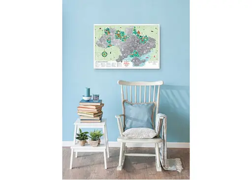 Скретч карта 1DEA.me Travel Map Моя Рідна Україна (13021) - фото 6