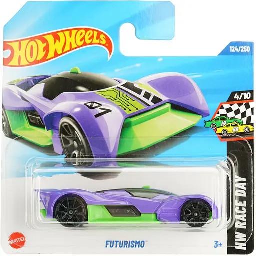 Базовая машинка Hot Wheels HW Race Day Futurismo зелено-фиолетовая (5785) HYX89-N521  