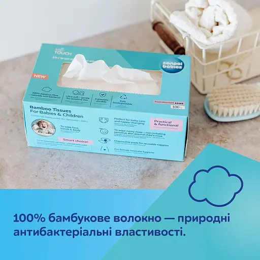 Сухі серветки Canpol babies 100 шт. (1/658) - фото 7