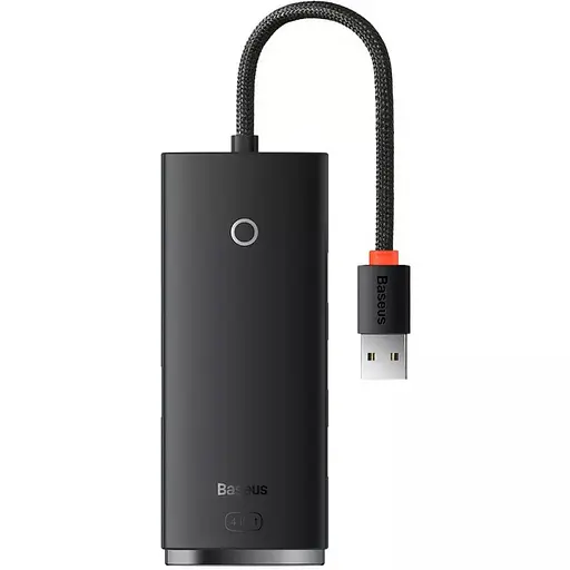 Переходник HUB Baseus Lite Series 4in1 (USB-A to USB3.0*4) (0.25m) (WKQX03) Black