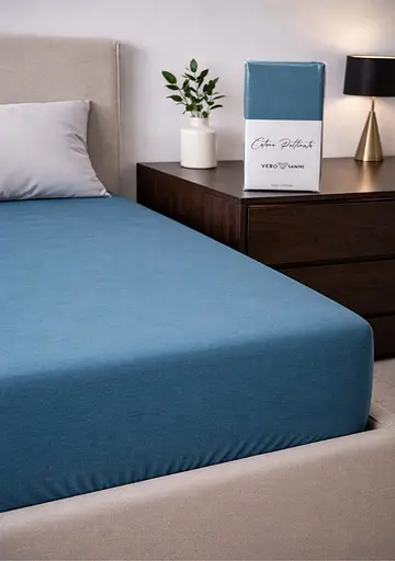 Простирадло 100х200+30 см бірюзовий