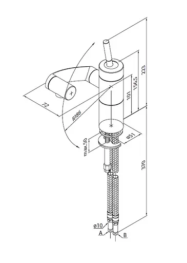 Змішувач для раковини DAMIXA Arc (298217464) - фото 3