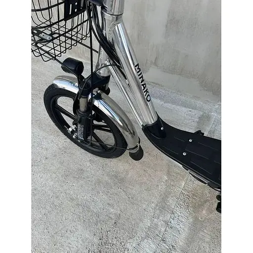Электровелосипед Minako U18" 600W 48V 18Ah + сиденье/багажник серый - фото 13