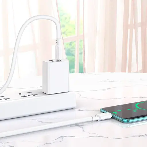 Дата кабель Borofone BX81 Type-C to Type-C 60W (1m) Білий - фото 4