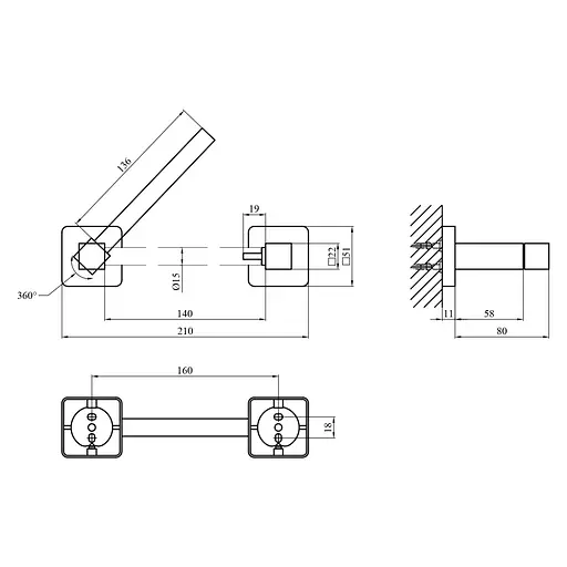 Держатель для туалетной бумаги Kroner KRP Graz - C61907 (CV035540) - фото 4