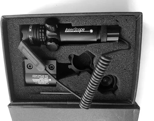 Лазерный прицел Higoo® Tactical Green Laser Dot Sight, противоударный 532-нм винтовочный с направляющей и креплением на ствол - фото 5