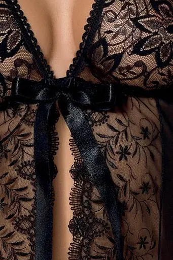 Пеньюар Casmir Jessie XXL/XXX (чорний) - фото 2