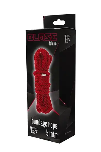 Мотузка Dreamtoys Blaze Deluxe Bondage Rope 5 м червоний - фото 2