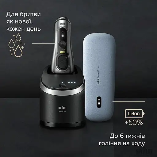 Электробритва Braun Series 9 Pro+ 9577cc Wet&Dry Silver/Black UA - фото 5