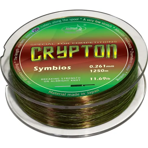 Волосінь Katran Crypton Sy мbios 1250 м (neon/brown) 0.261 мм 11.69 lb/5.3 кг